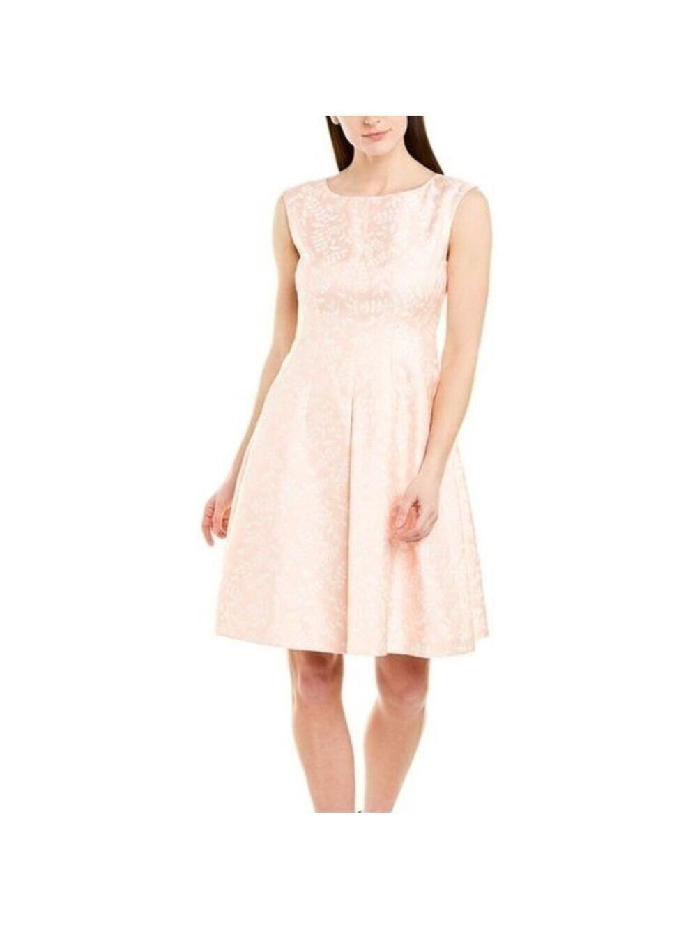 ANNE KLEIN Inverted Pleat Fit & Flare Dress